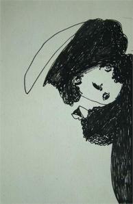 Girl in a beret- Madge Gill