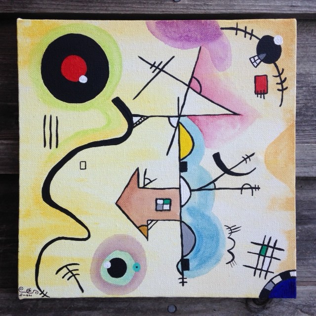 Composition I- Linda Cleary 2014 (Tribute to Wassily Kandinsky)