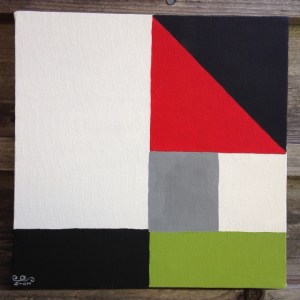 Finished piece.   Untitled 1- Linda Cleary 2014- Tribute to John McLaughlin