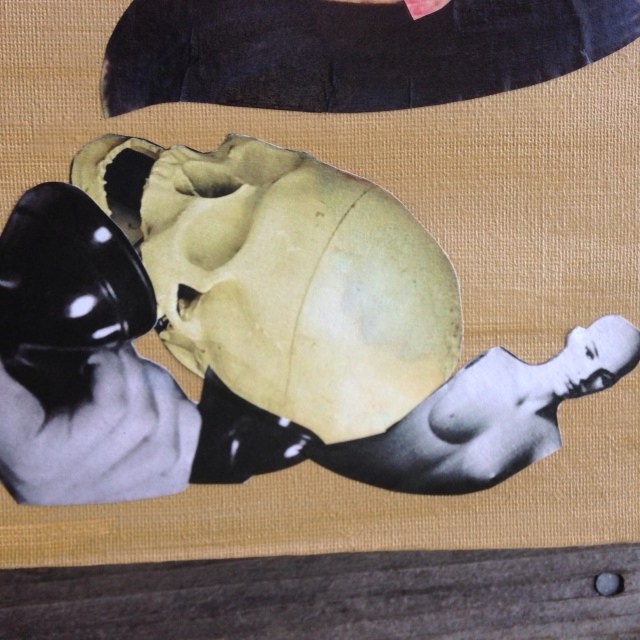 Close-Up 2 It's for you- Tribute to Hannah Hoch Linda Cleary 2014 Acrylic/Paper/glue on canvas