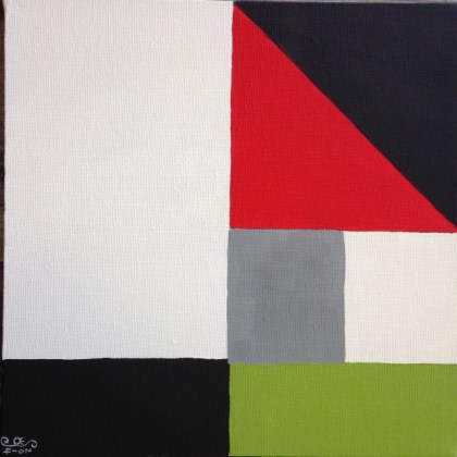 Untitled 1- Linda Cleary 2014- Tribute to John McLaughlin- Acrylic