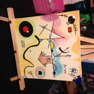 Composition I- Linda Cleary 2014 (Tribute to Wassily Kandinsky)