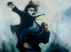 Stones (2003) 60 x 78 inches. Oil on canvas- Joy Garnett