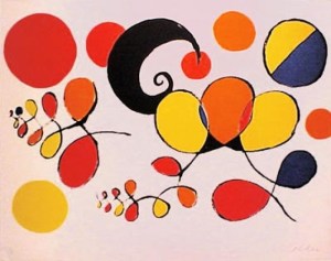 Alexander Calder. "Boules Et Spirales De Couleurs"