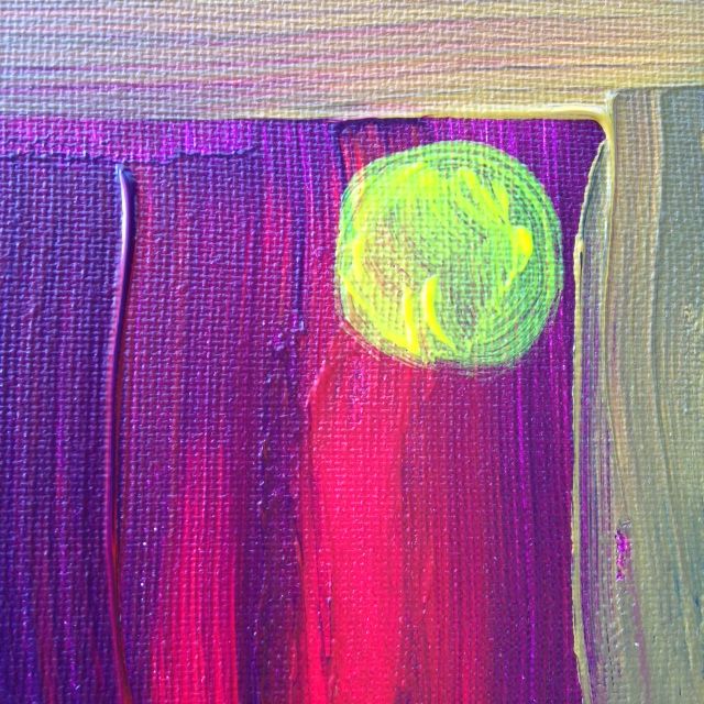 Close-Up 2 Keeping Calm- Tribute to Sir Howard Hodgkin Linda Cleary 2014 Acrylic on Canvas