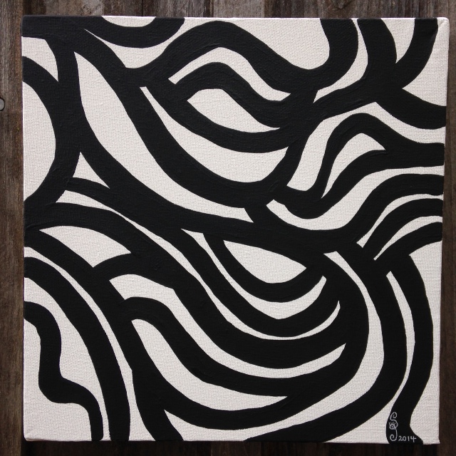 Painting 35- Tribute to Sol LeWitt Linda Cleary 2014 Acrylic on Canvas