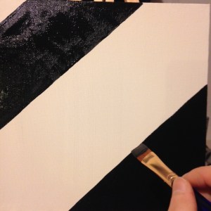 Black…again!  I was inspired by her triangles.  I love how they look like mountains.