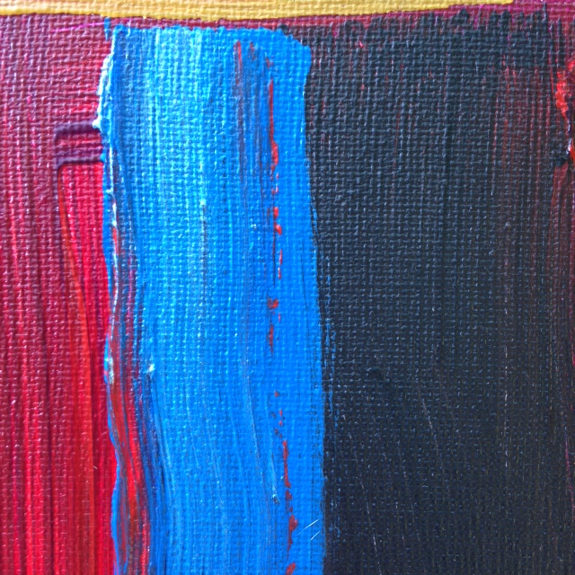 Close-Up 3 Keeping Calm- Tribute to Sir Howard Hodgkin Linda Cleary 2014 Acrylic on Canvas