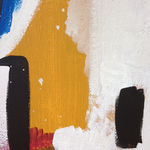 Close-Up 3 Abstract Distract- Tribute to Michael Goldberg Linda Cleary 2014 Acrylic on Canvas