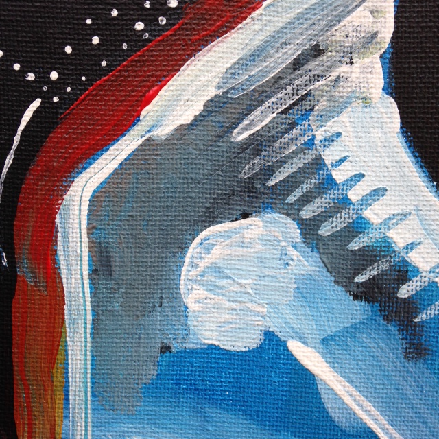 Close-Up 1 Windmill- Tribute to Peter Lanyon Linda Cleary- 2014 Acrylic on Canvas