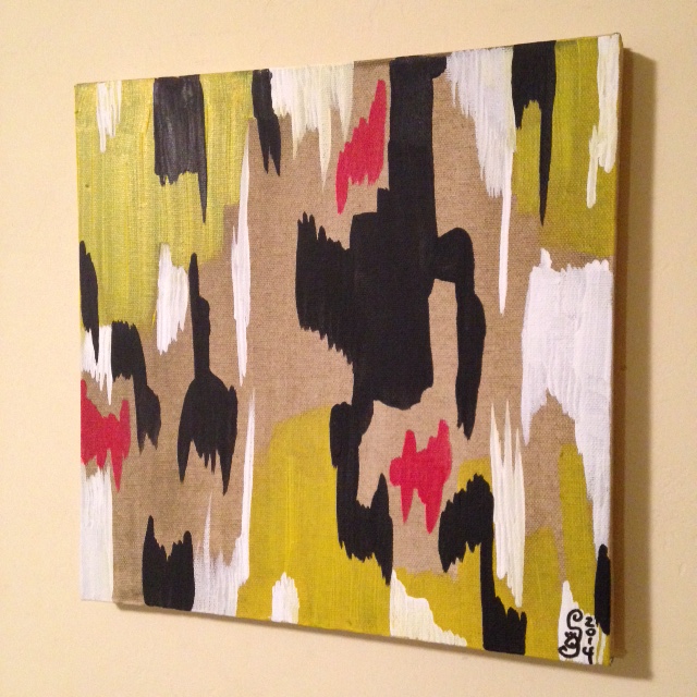 Side View 2014 D- Tribute to Clyfford Still Linda Cleary 2014 Acrylic on Canvas