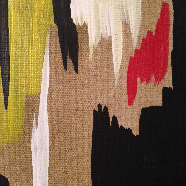 Close Up 1 2014 D- Tribute to Clyfford Still Linda Cleary 2014 Acrylic on Canvas