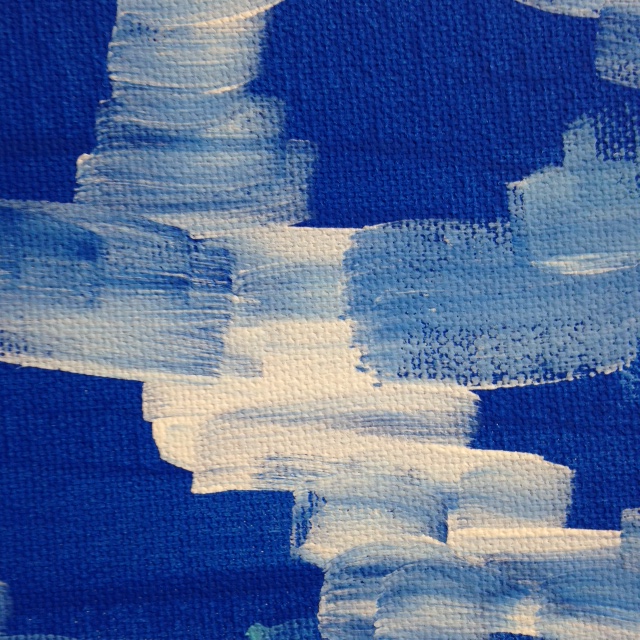 Close-Up 3 Country meets City- Tribute to Nicolas de Staël Linda Cleary 2014 Acrylic on Canvas