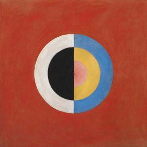 Svanen (The Svan), No. 17, Group IX, Series SUW, October 1914-March 1915. This abstract work was never exhibited during af Klint's lifetime.