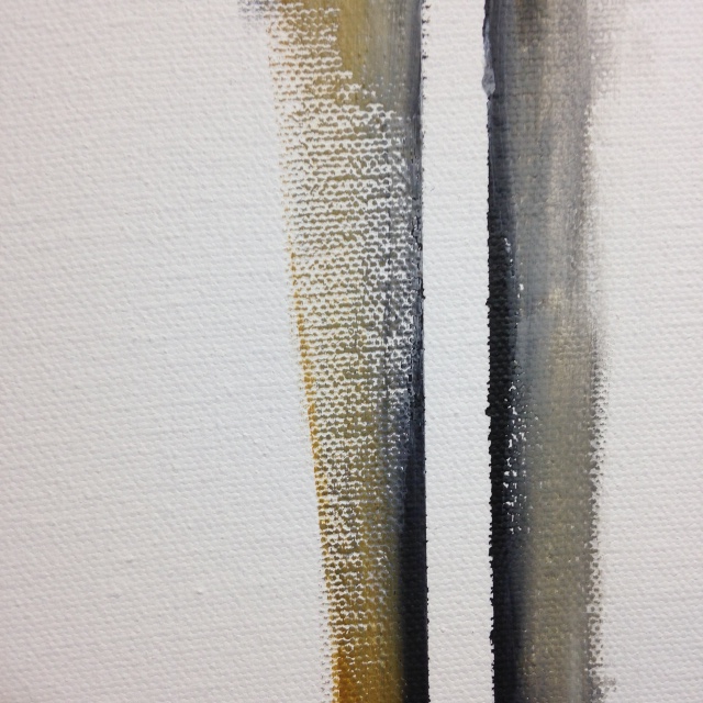 Close-Up 1 Double Zip- Tribute to Barnett Newman Linda Cleary 2014 Acrylic on Canvas