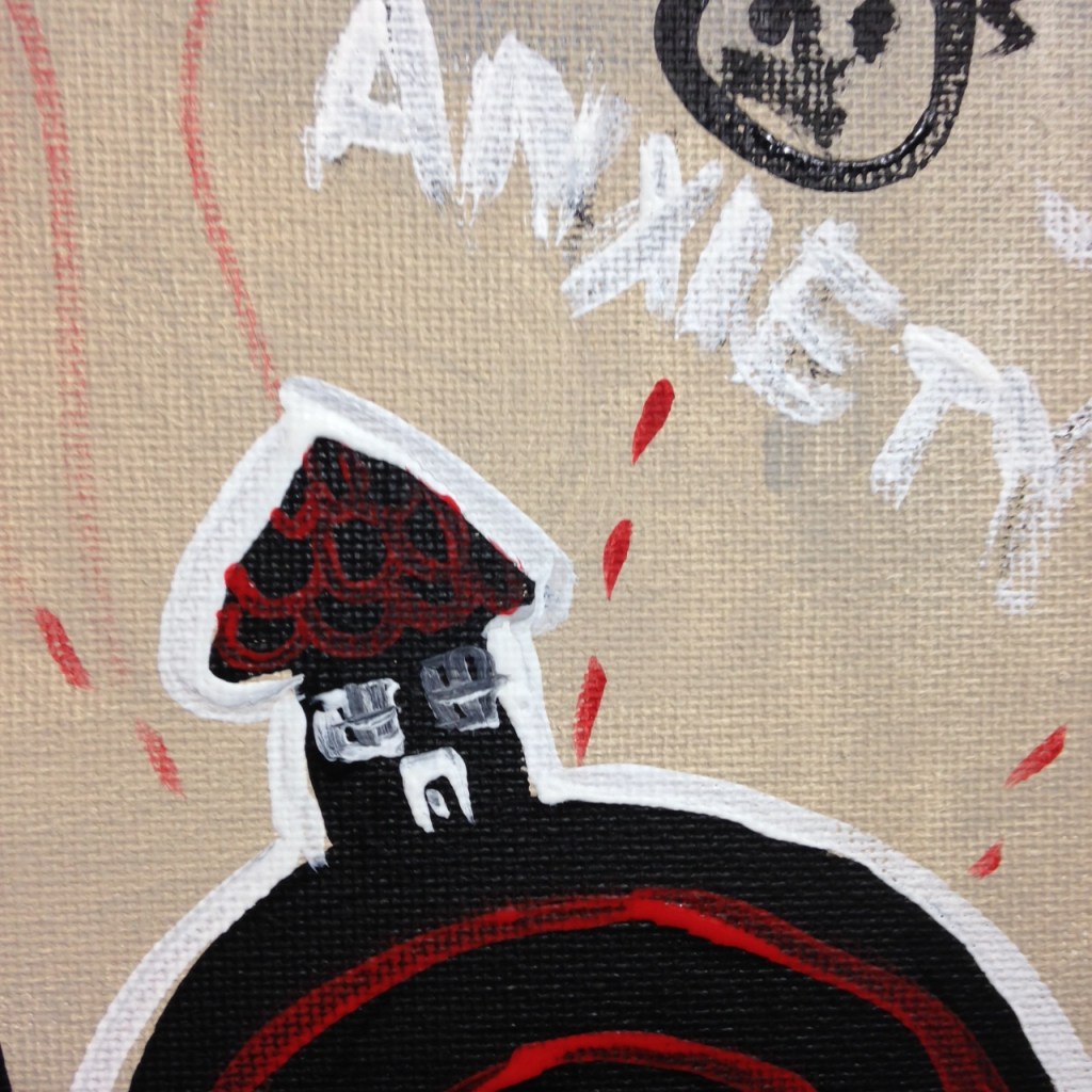 Close-Up 2 Welcome to my Home- Tribute to Alexandra Huber Linda Cleary 2014 Acrylic on Canvas