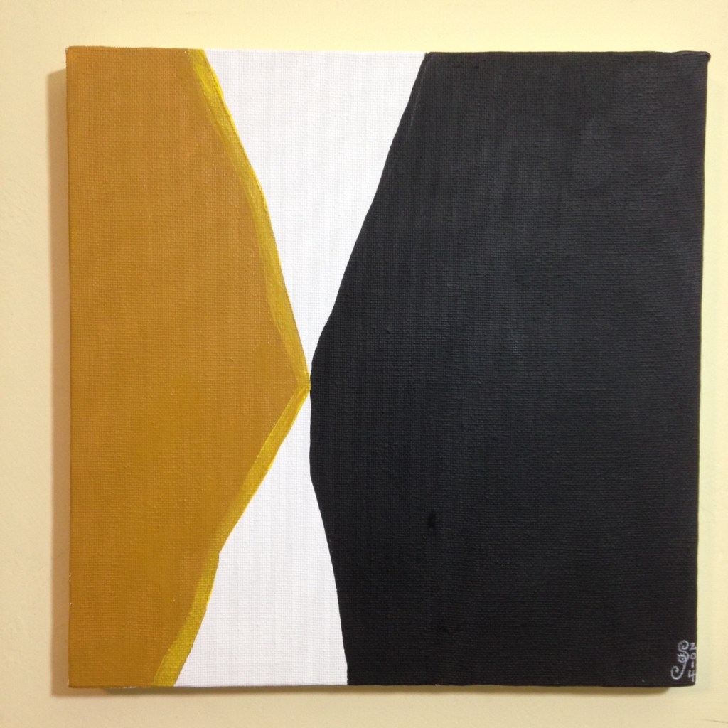 Ochre, Yellow, Black- Tribute to Anne Truitt Linda Cleary 2014 Acrylic on Canvas