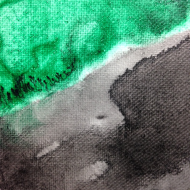 Close-Up 1 Noon Colors- Tribute to Helen Frankenthaler Linda Cleary 2014 Acrylic on Canvas