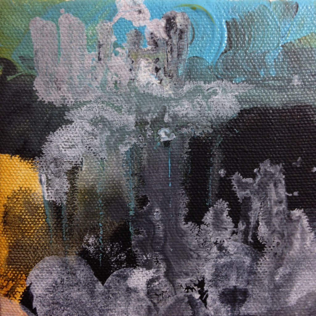 Close-Up 2 Untitled 75- Tribute to Michel Leah Keck Linda Cleary 2014 Acrylic on Canvas