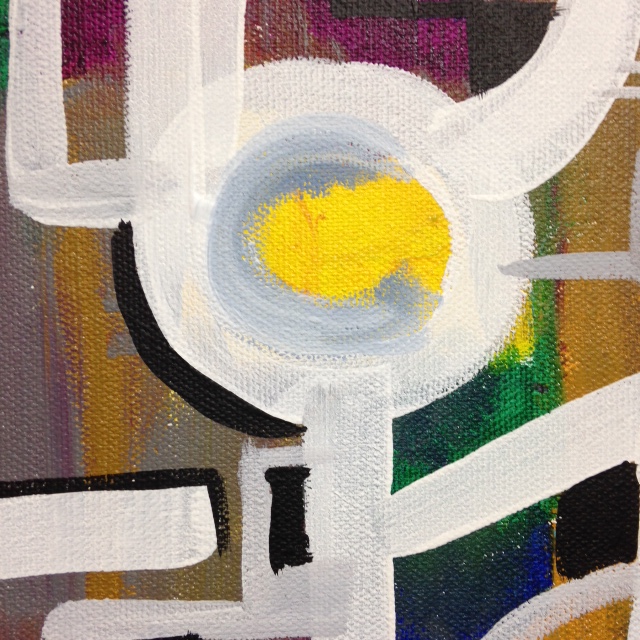 Close-Up 1 Number 62- Tribute to Bradley Walker Tomlin Linda Cleary 2014 Acrylic on Canvas