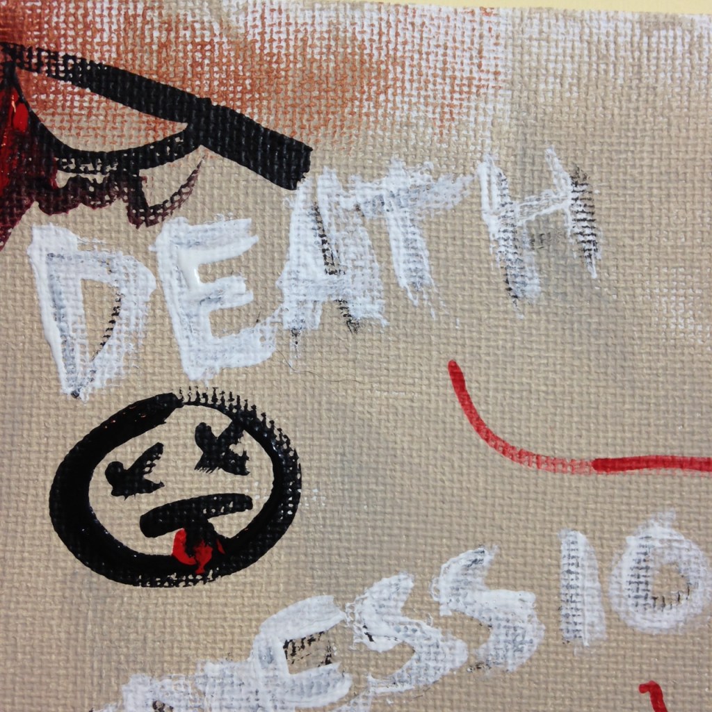 Close-Up 3 Welcome to my Home- Tribute to Alexandra Huber Linda Cleary 2014 Acrylic on Canvas