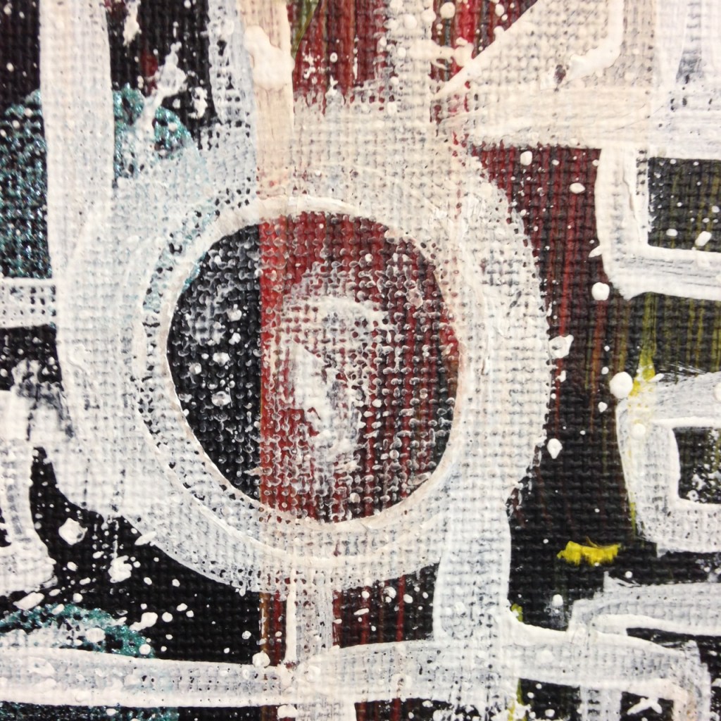 Close-Up 2 Life Maze- Tribute to Lee Krasner Linda Cleary 2014 Acrylic on Canvas