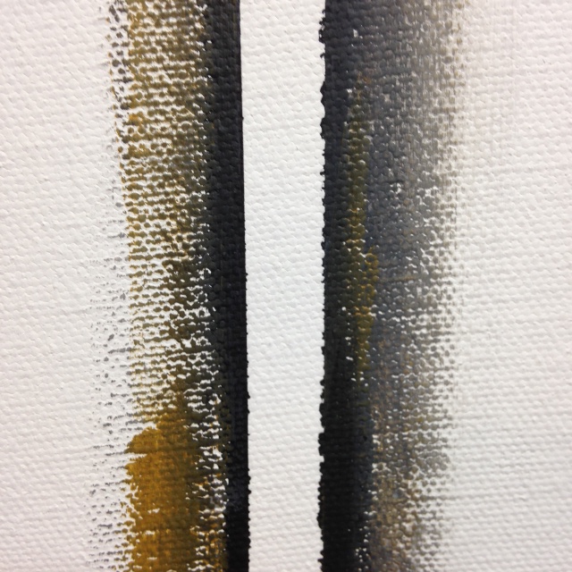Close-Up 3 Double Zip- Tribute to Barnett Newman Linda Cleary 2014 Acrylic on Canvas