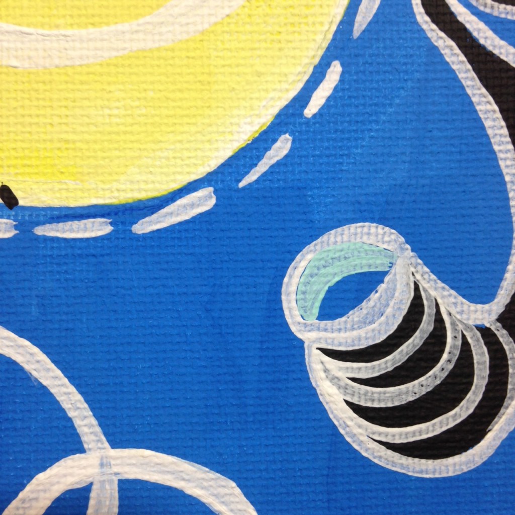 Close-Up 3 Anxioushood- Tribute to Hilma af Klint Linda Cleary 2014 Acrylic on Canvas