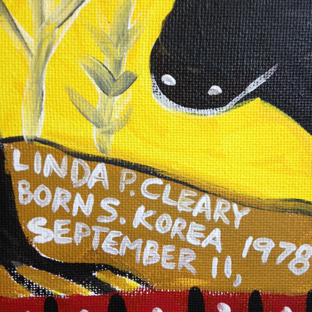 Close-Up 3 Smilin Moose- Tribute to William Hawkins Linda Cleary 2014 Acrylic on Canvas