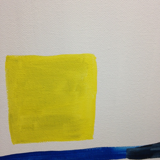 Close-Up 3 Sun, Water, Sky- Tribute to Theodoros Stamos Linda Cleary 2014 Acrylic on Canvas