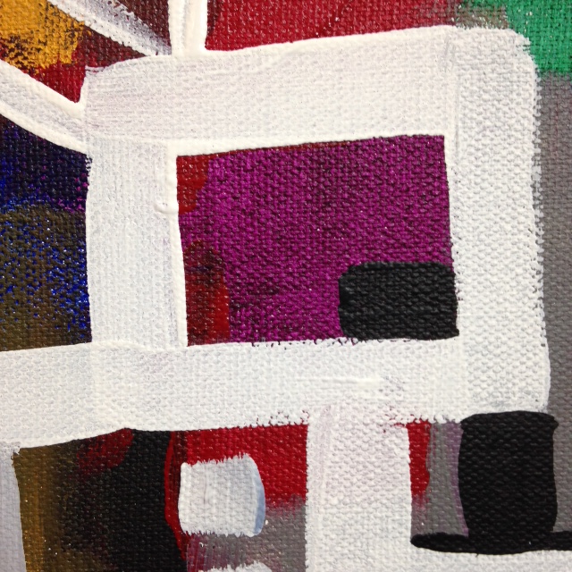 Close-Up 3 Number 62- Tribute to Bradley Walker Tomlin Linda Cleary 2014 Acrylic on Canvas