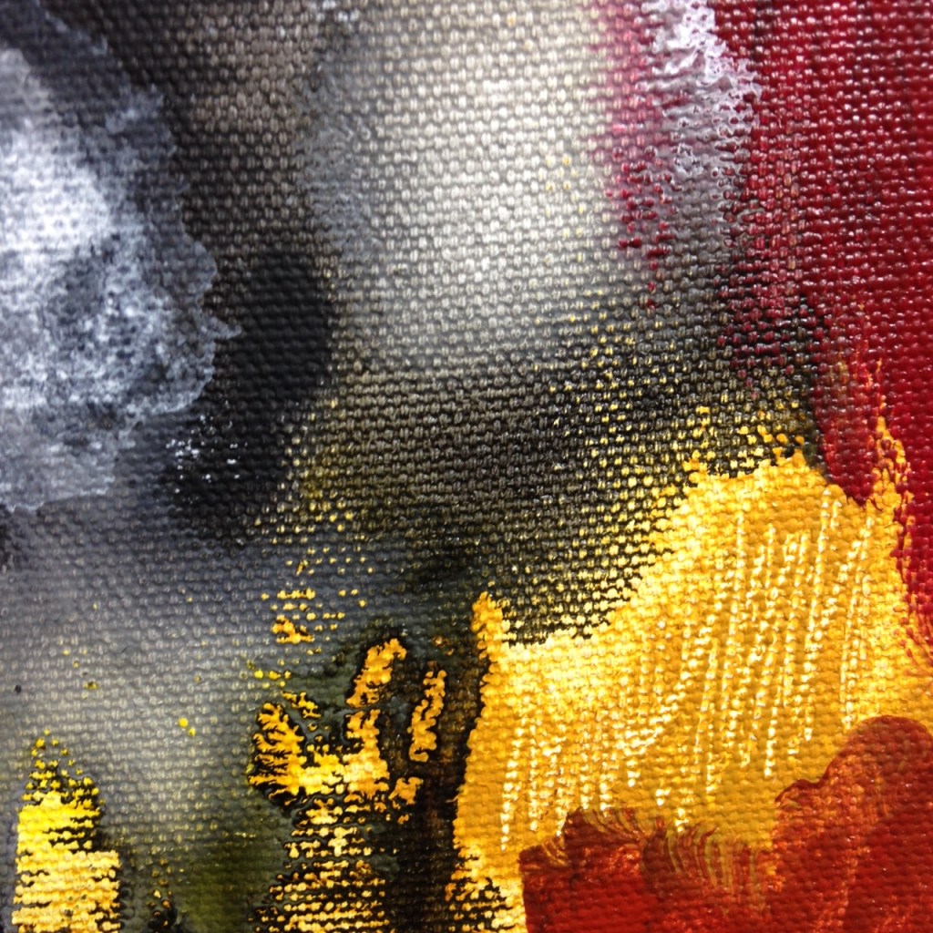 Close-Up 4 Untitled 75- Tribute to Michel Leah Keck Linda Cleary 2014 Acrylic on Canvas