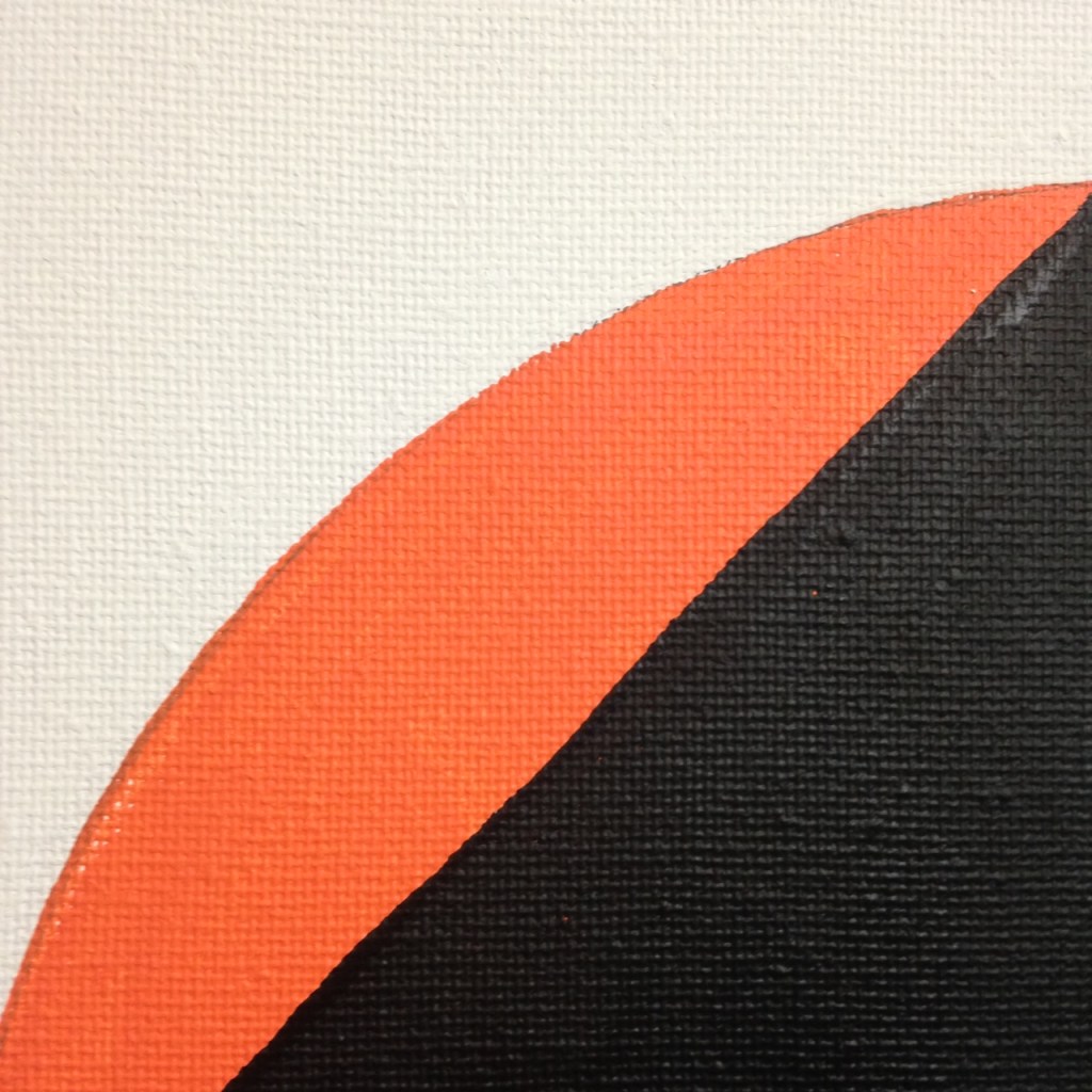 Close-Up 2 Split Circle- Tribute to Robert Mangold Linda Cleary 2014 Acrylic on Canvas