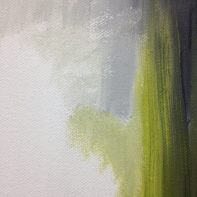 Close-Up 2 Sun, Water, Sky- Tribute to Theodoros Stamos Linda Cleary 2014 Acrylic on Canvas