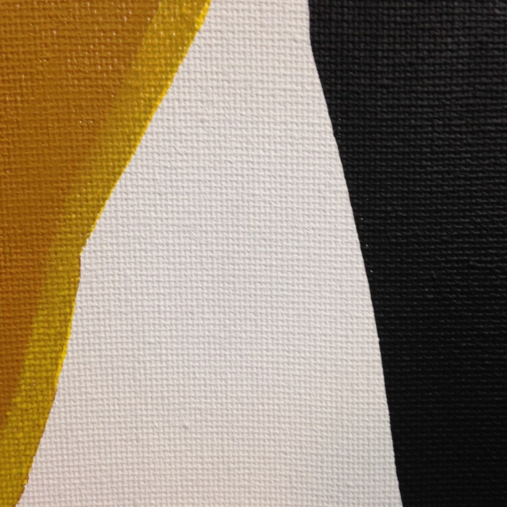 Close-Up 3 Ochre, Yellow, Black- Tribute to Anne Truitt Linda Cleary 2014 Acrylic on Canvas