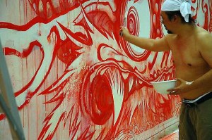 Takashi Murakami painting