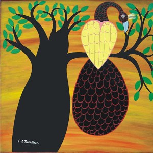 Bird in Tree- Edward Tingatinga