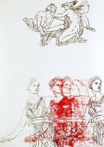 Artemis, Goddess and Centaur (1983)- Nancy Spero