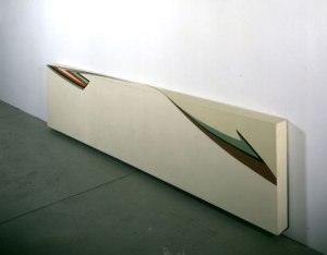 One of Jo Baer's wraparound paintings