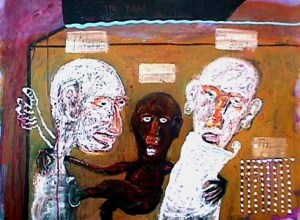 The Boat That Takes You to the Studio Acrylic on Paper, 21"x27"