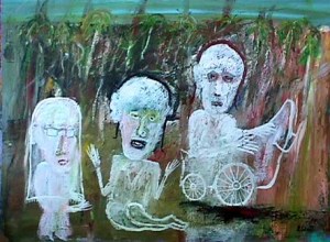 The Vacation No.2 Acrylic on Paper, 21"x27"