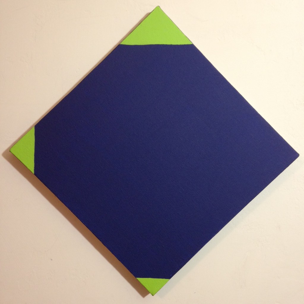 Blau und Grün- Tribute to Max Bill Linda Cleary 2014 Acrylic on Canvas