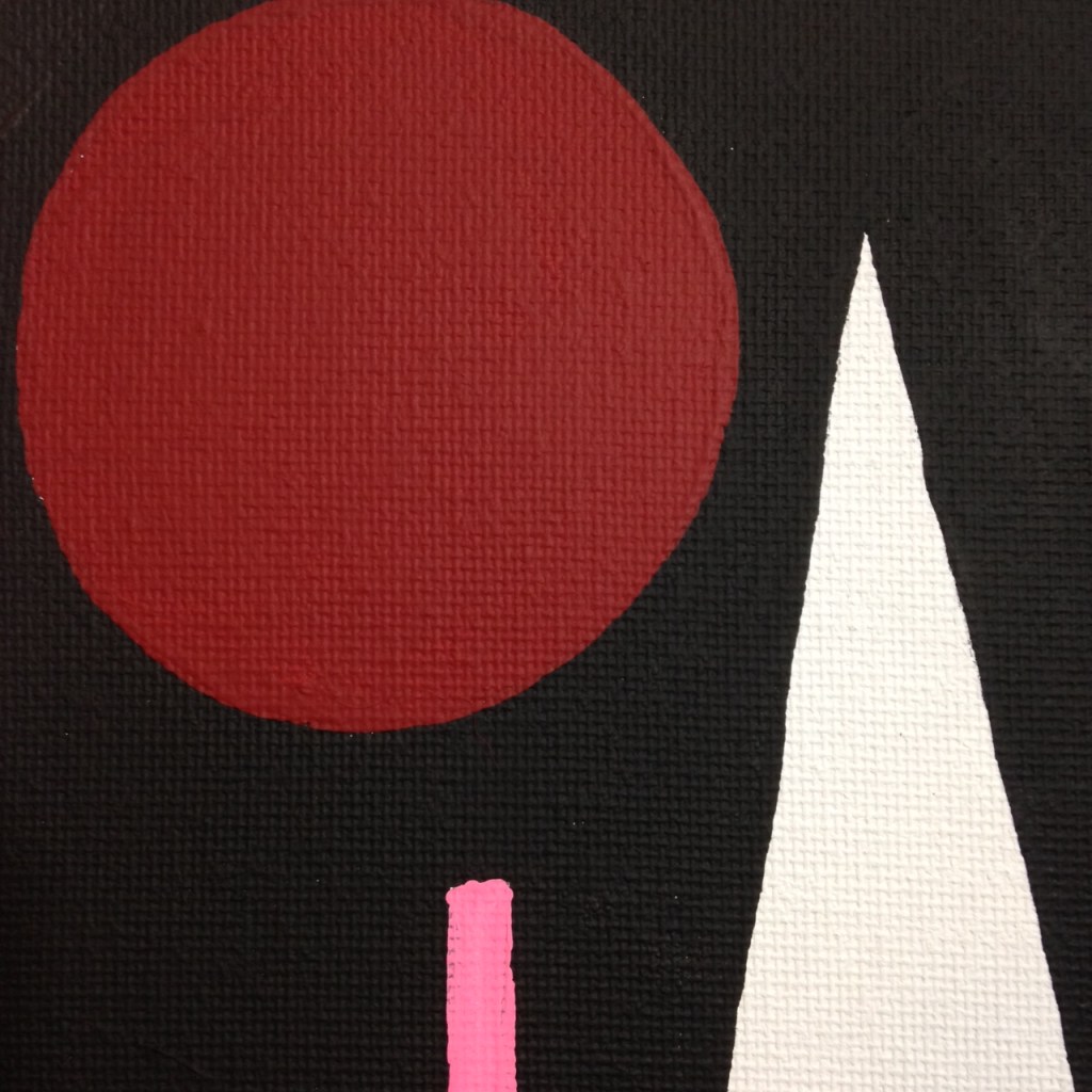 Close-Up 2 Lundi- Tribute to Auguste Herbin Linda Cleary 2014 Acrylic on Canvas