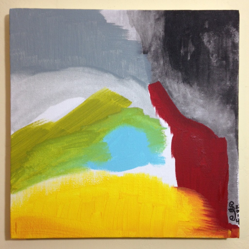 Untitled 119- Tribute to Friedel Dzubas Linda Cleary 2014 Acrylic on Canvas