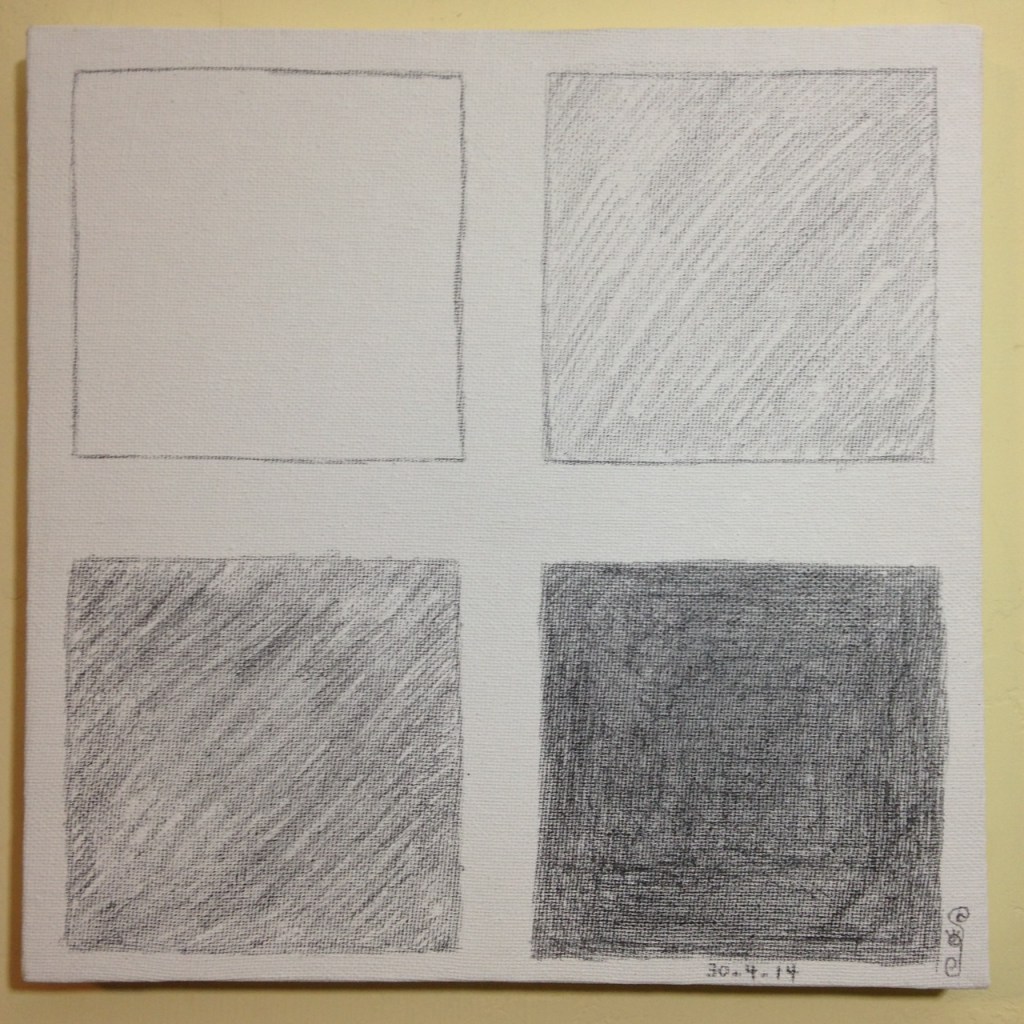 30-4-14- Tribute to Bob Law Linda Cleary 2014 Graphite on Canvas