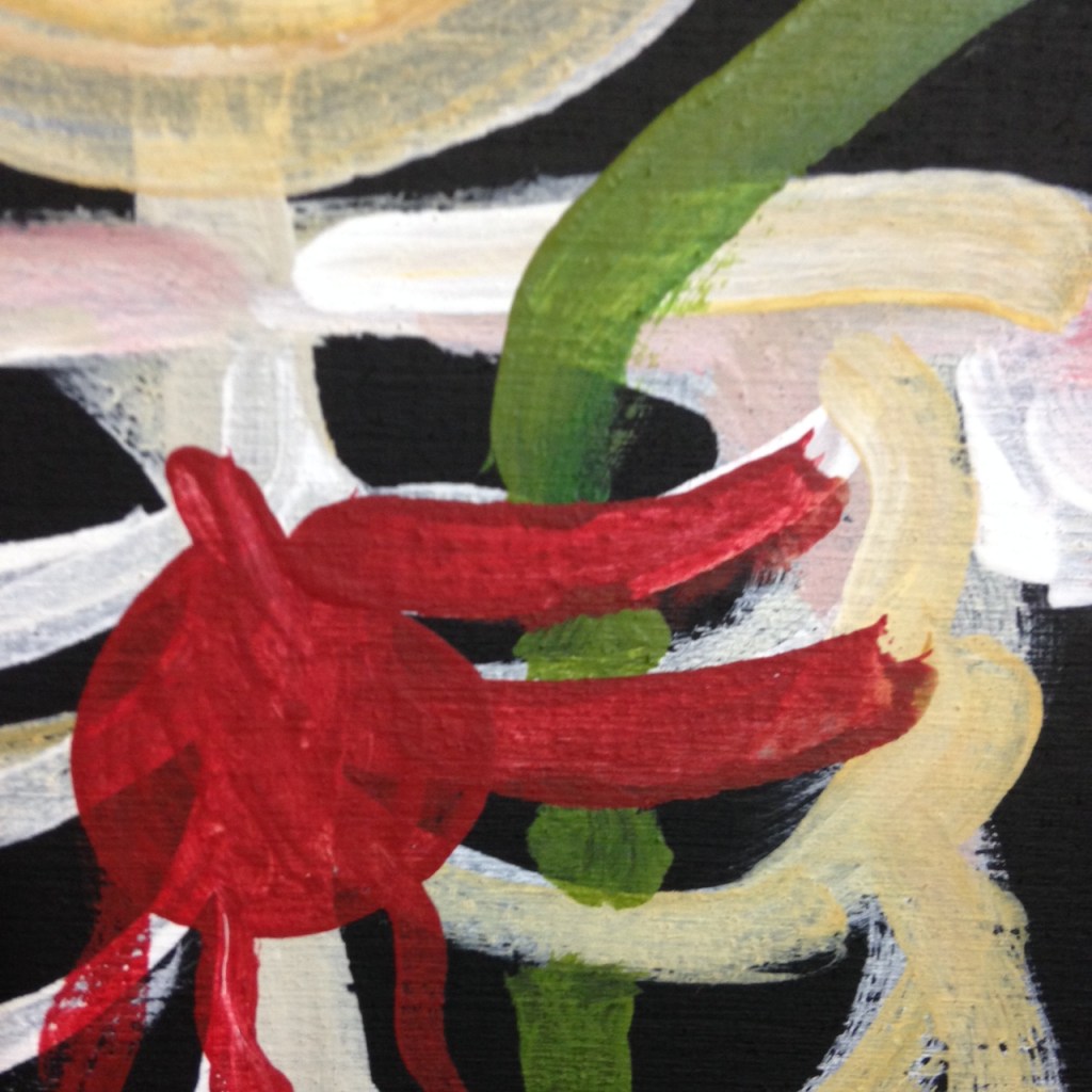 Close-Up 3 Take the Poison Out- Tribute to Ronald J. Sloan Linda Cleary 2014 Acrylic on wood panel