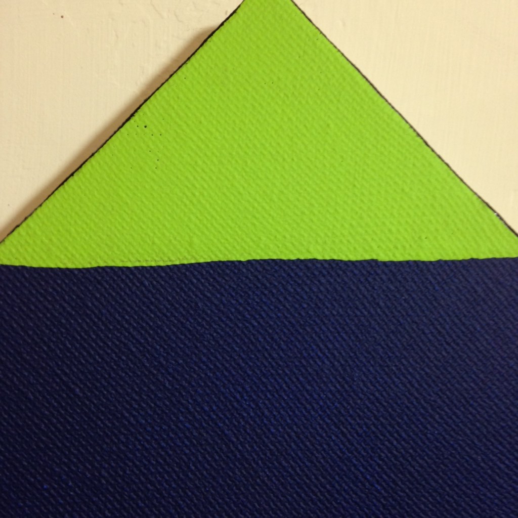 Close-Up 1 Blau und Grün- Tribute to Max Bill Linda Cleary 2014 Acrylic on Canvas