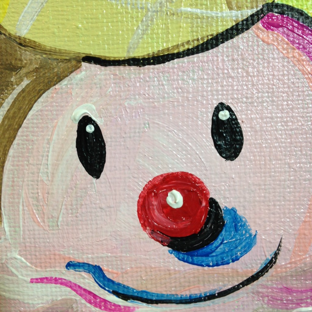 Close-Up 1 Clown Cone- Tribute to Wayne Thiebaud Linda Cleary 2014 Acrylic on Canvas