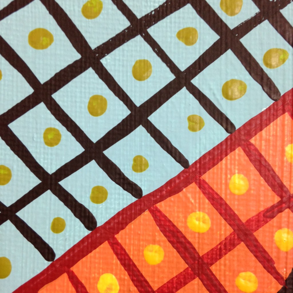 Close-Up 4 Woman on A Red Chair- Tribute to Pablo Picasso Linda Cleary 2014 Acrylic on Canvas