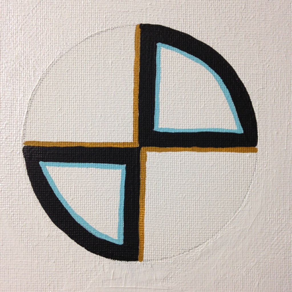 Close-Up 1 Symblistic- Tribute to Jo Baer Linda Cleary 2014 Acrylic on Canvas